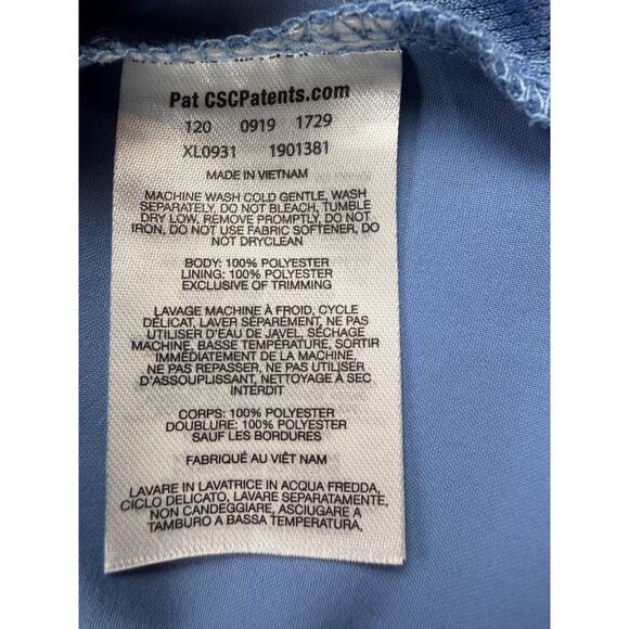 Columbia XL0931 Button Up Shirt Vented Back Blue Womens Med - Picture 6 of 11